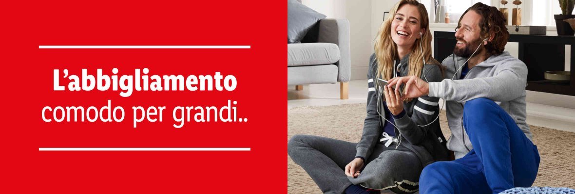 L'abbigliamento comodo per grandi e bambini