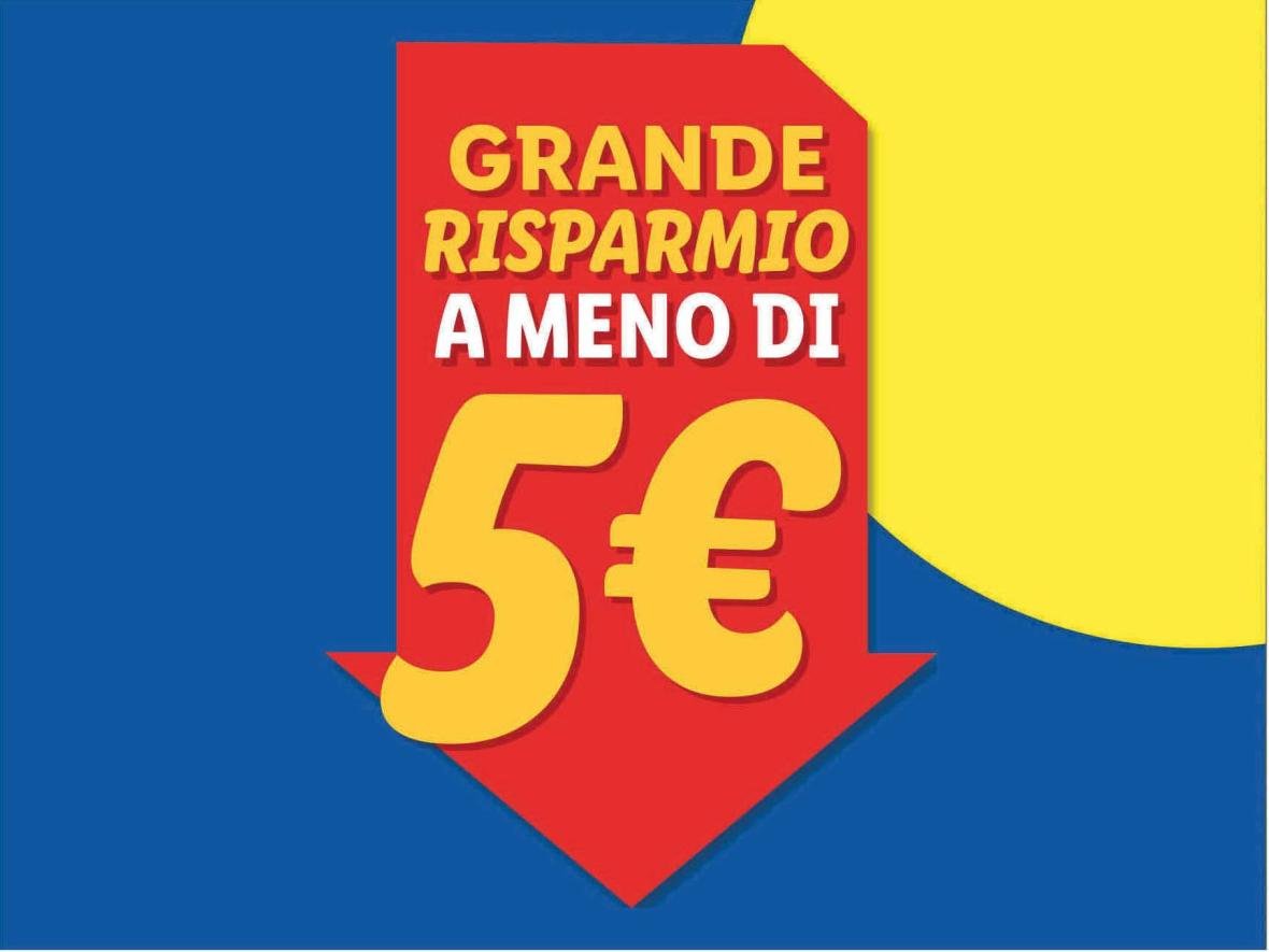 Grande risparmio a meno di 5€