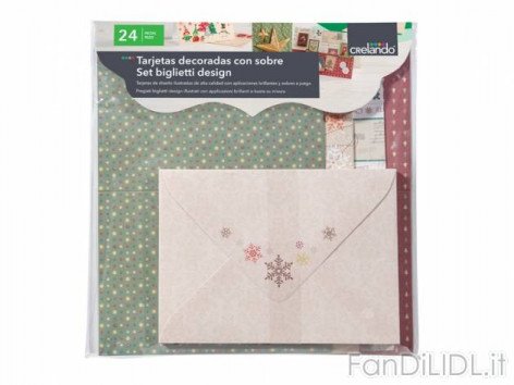 Set biglietti o (Feste, regali, Babbo di Natale)