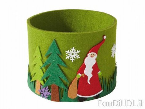 Cestino decorativo (Feste, regali, Babbo di Natale)