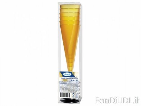 6 bicchieri per (Fuochi d'artificio, Capodanno, carnevale)