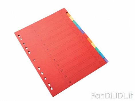 Separatori A4 (Articoli per ufficio, cartacei, industriali)