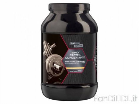Proteine Whey, preparato (Sport e ricreazione)