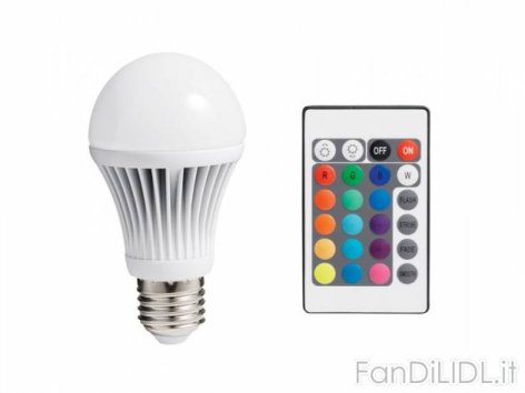 Lampadina multicolore (Arredo interni, arredamento casa)
