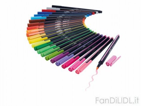 Pennarelli con punta (Articoli per ufficio, cartacei, industriali)