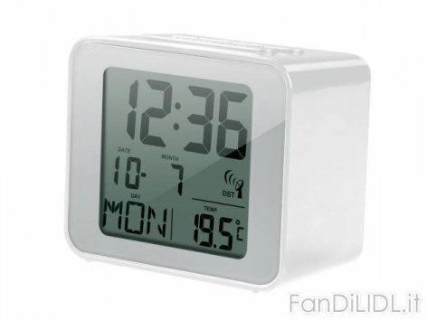 Sveglia LCD radiocontrollata (Camera da letto)