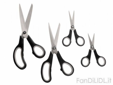 Set forbici (Articoli per ufficio, cartacei, industriali)