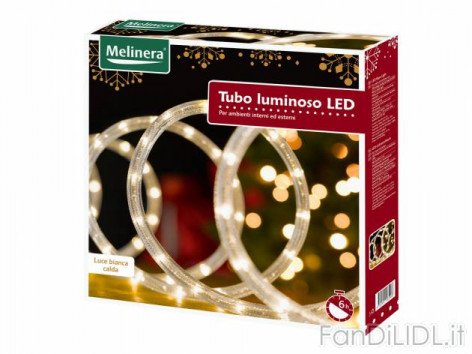 Tubo luminoso LED (Feste, regali, Babbo di Natale)