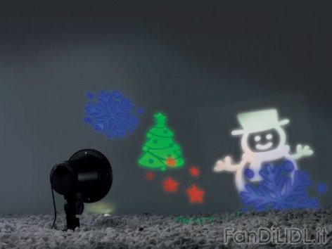 Proiettore LED natalizio (Feste, regali, Babbo di Natale)