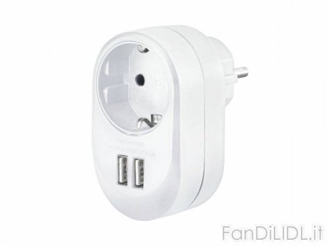 Adattatore con 2 (Elettronica, atrezzature rtv)