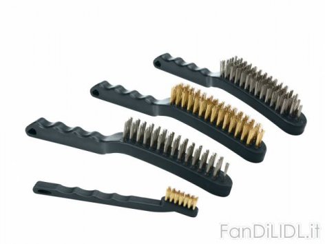 Set spazzole metalliche, (Officina, attrezzi, Lidl tecnico)