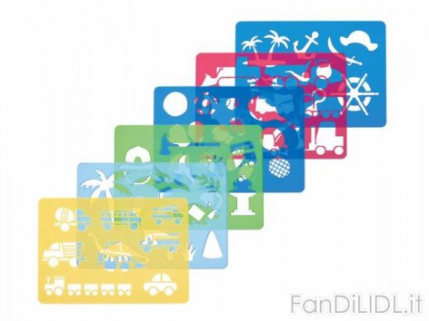 Set sagome per disegnare, (Per bambini)