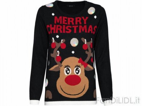 Pullover natalizio Merry Christmas (Moda, abbigliamento)
