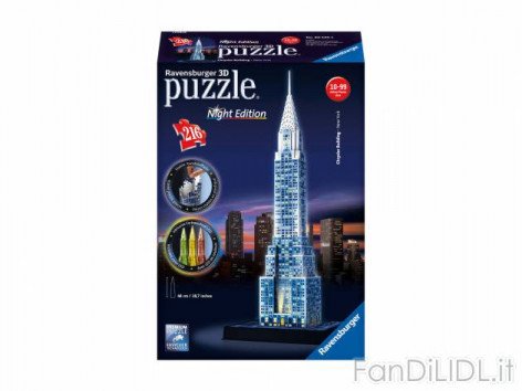 Puzzle 3D con LED (Per bambini)