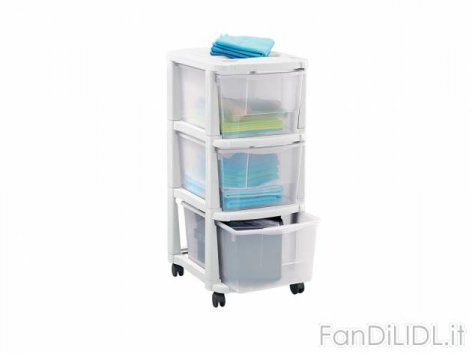 Box 3 cassetti con (Articoli per ufficio, cartacei, industriali)