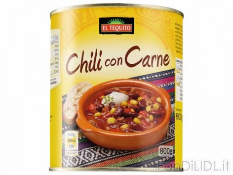Chili con carne (Articoli alimentari)