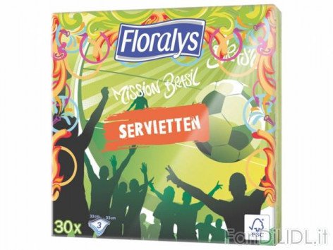 Tovaglioli con fantasie (Articoli alimentari)