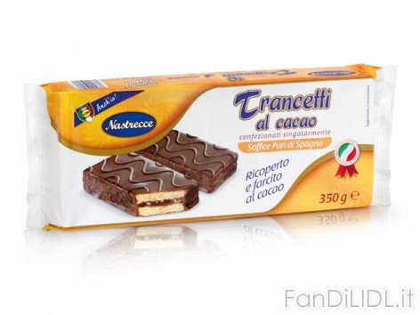 Trancetti al cacao (Articoli alimentari)