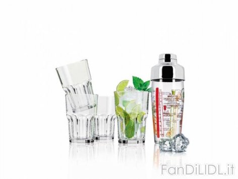 Set shaker e bicchieri (Giardino)