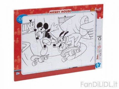 Puzzle da colorare (Giardino)