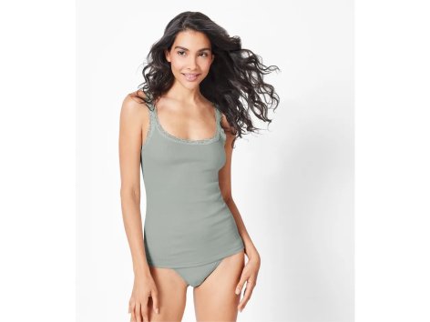 Canotta da donna con pizzo, 3 pezzi