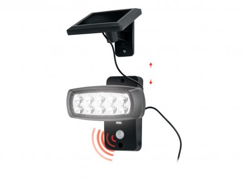 Faretto LED ad energia solare con sensore di movimento