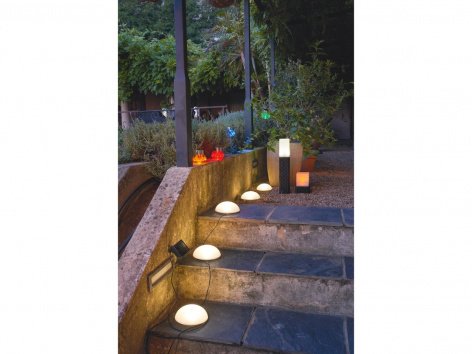 Lampade da pavimento ad energia solare, 5 pezzi