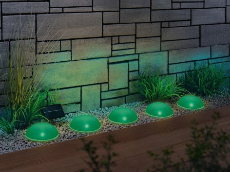 Lampade da pavimento ad energia solare, 5 pezzi