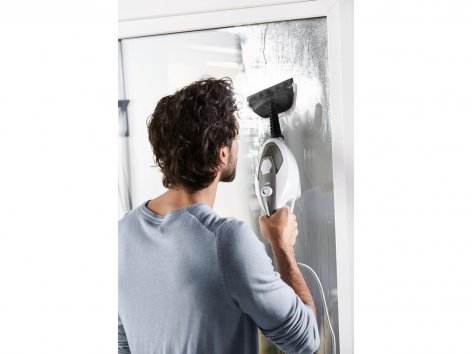 Scopa a vapore e pulitore manuale 2 in 1