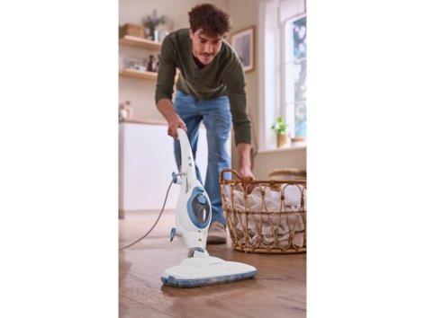 Scopa a vapore e pulitore manuale 2 in 1