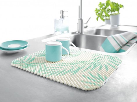 Tappetino coprilavatrice o tappetini per lavello, 2 pezzi