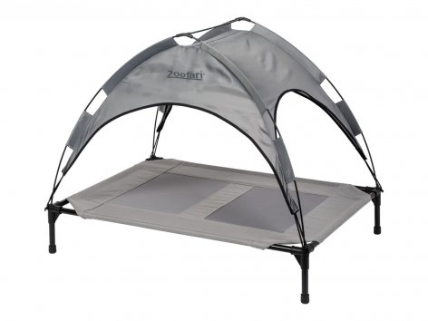 Lettino per cani con parasole