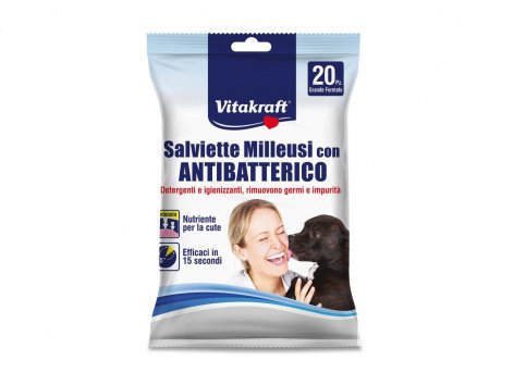 Shampoo per cani neutro o salviette milleusi con antibatterico