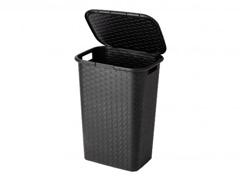 Cesto portabiancheria con coperchio, 53 L