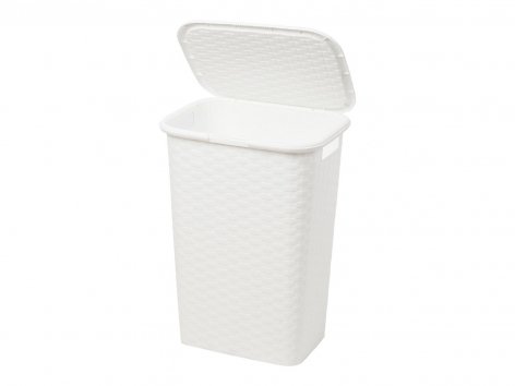 Cesto portabiancheria con coperchio, 53 L