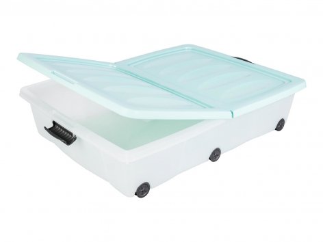Contenitore sottoletto con rotelle, 52 L