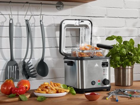 Mini friggitrice 2 in 1