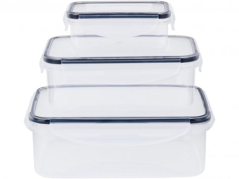 Set contenitori salvafreschezza, 3 pezzi