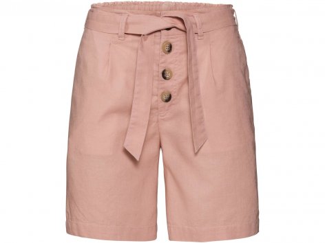 Shorts in lino da donna