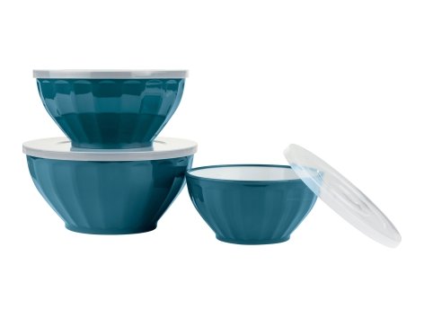 Set ciotole con coperchio, 3 pezzi