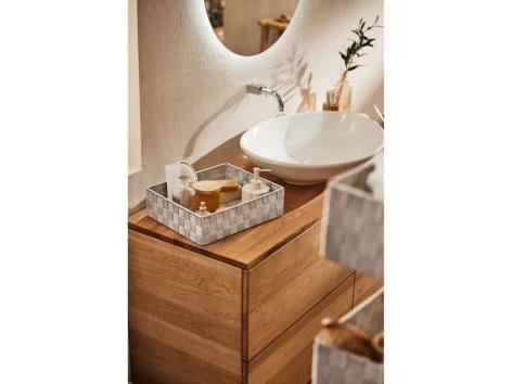 Cesti portaoggetti, 4 pezzi, portaoggetti pensile o cesto con coperchio