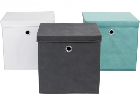 Scatola portaoggetti pieghevole con coperchio