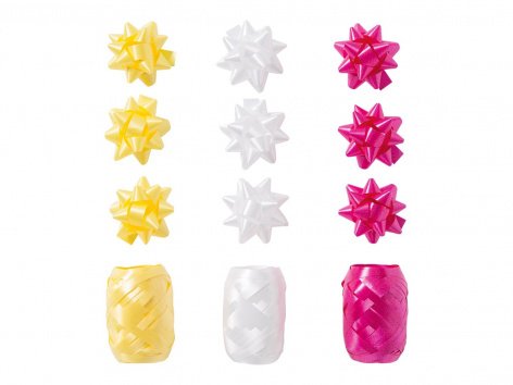 Carta da regalo, sacchetto regalo o set nastri e fiocchi per pacchi regalo