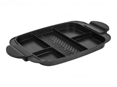 Padella o teglia con divisori per grigliare