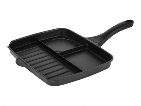 Padella o teglia con divisori per grigliare