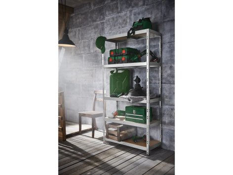 Scaffale in metallo con 5 ripiani