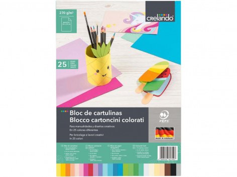 Blocco carta/cartoncini colorati o carta trasparente