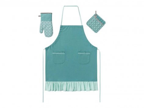 Set grembiule da cucina e guanti forno