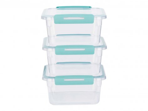 Set contenitori salvafreschezza con chiusura ermetica