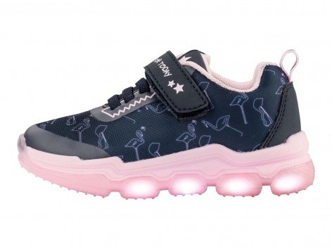 Sneaker con luci da bambina